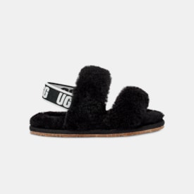 Sandália UGG Infantil Fluff Oh Yeah Preto