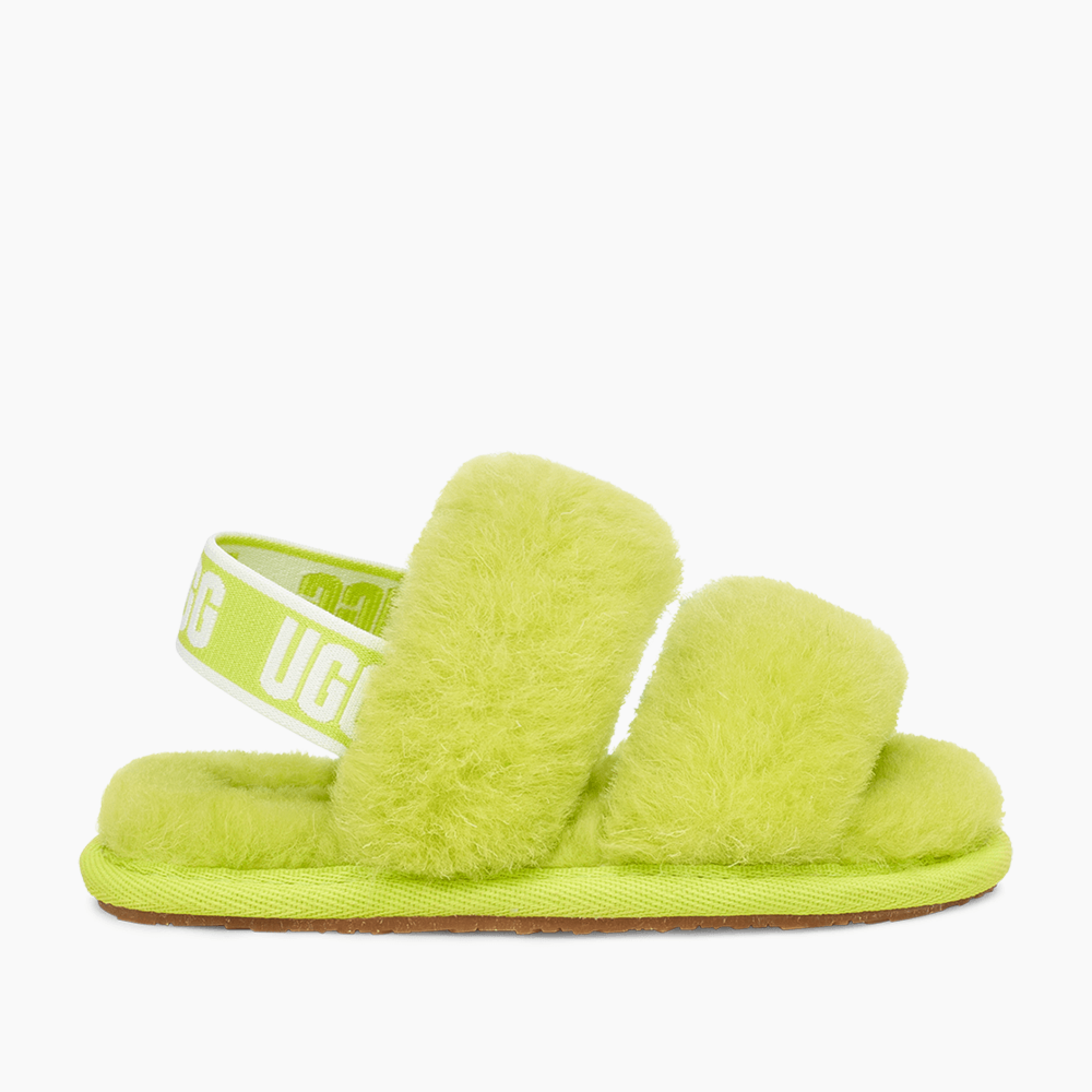 Sandália UGG Infantil Fluff Oh Yeah Verde