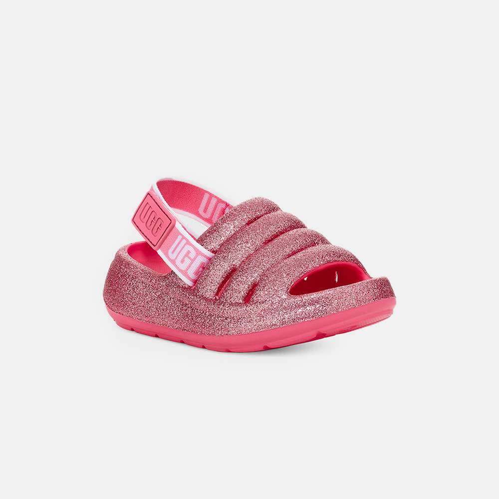 Sandália UGG Infantil Sport Yeah Glitter Rosa