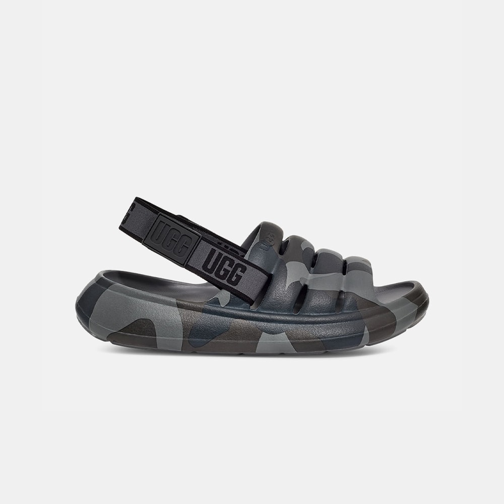 Sandália UGG Masculina Sport Yeah Camopop Preto