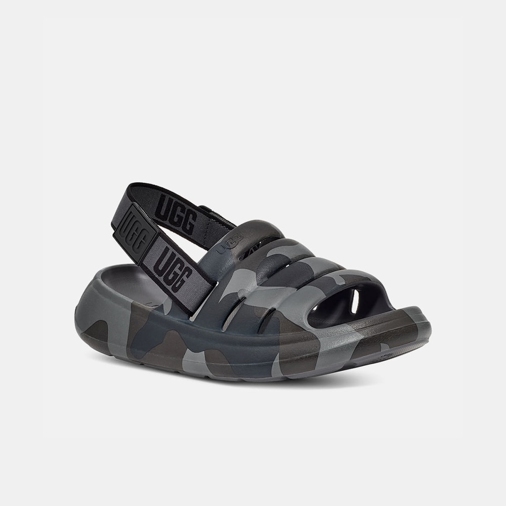 Sandália UGG Masculina Sport Yeah Camopop Preto