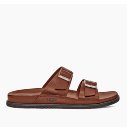 Sandália UGG Masculina Wainscott Buckle Slide Marrom