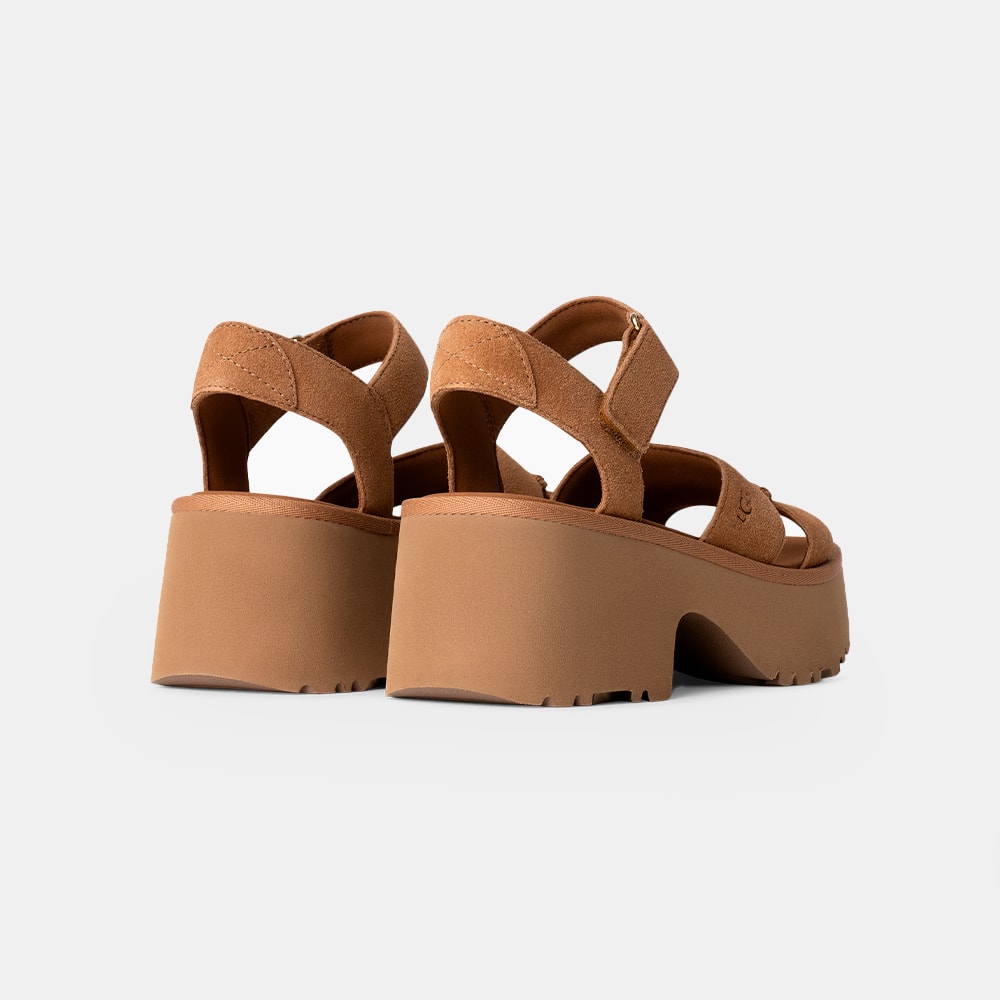 Sandália UGG New Heights Ankle Strap Caramelo