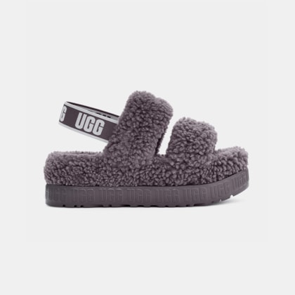 Sandália UGG Oh Fluffita Cinza