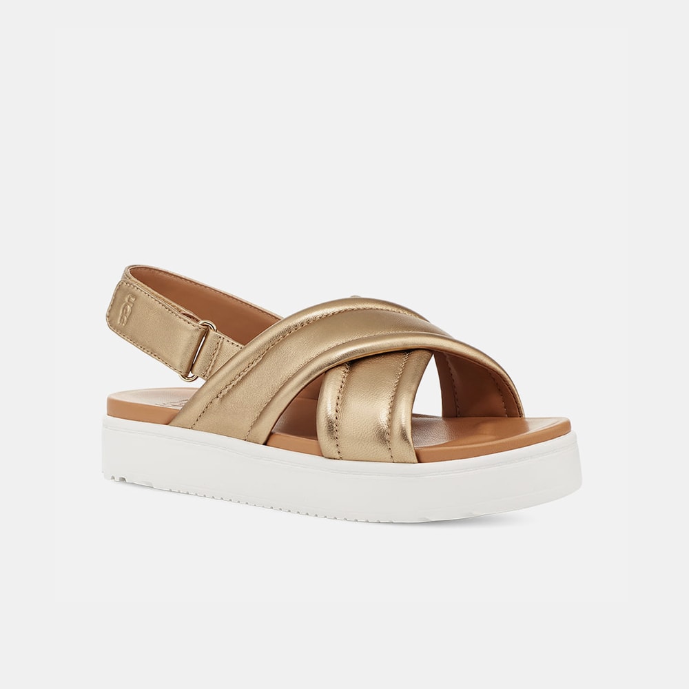 Sandália UGG Zayne Slingback Dourado