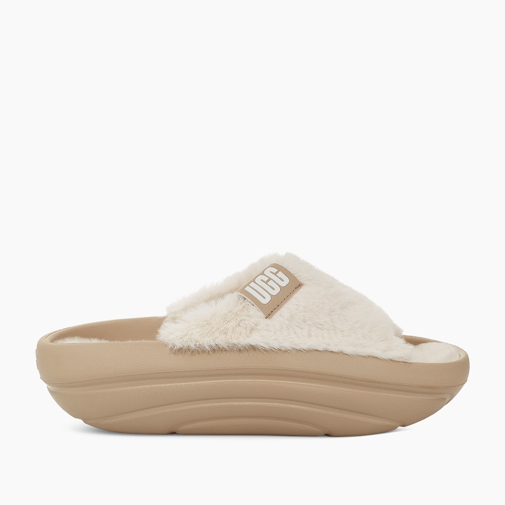 Slide UGG FoamO UGGPlush Bege