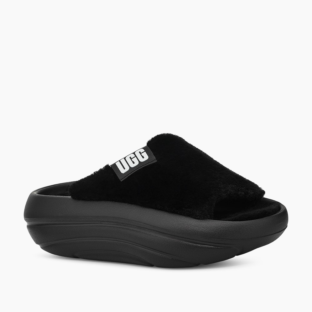 Slide UGG FoamO UGGPlush Preto