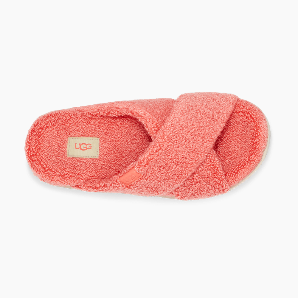 Slide UGG Fuzz Sugar Terry Cross