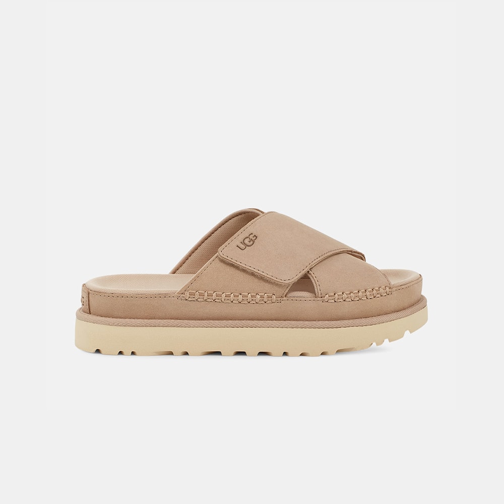 Slide UGG Goldenstar Cross Bege