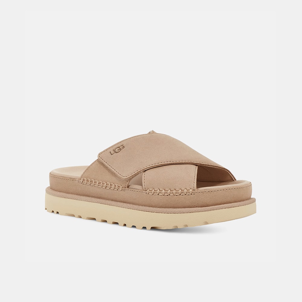 Slide UGG Goldenstar Cross Bege