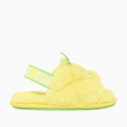Slide UGG Infantil Fluff Yeah Pineapple Stuffie Amarelo