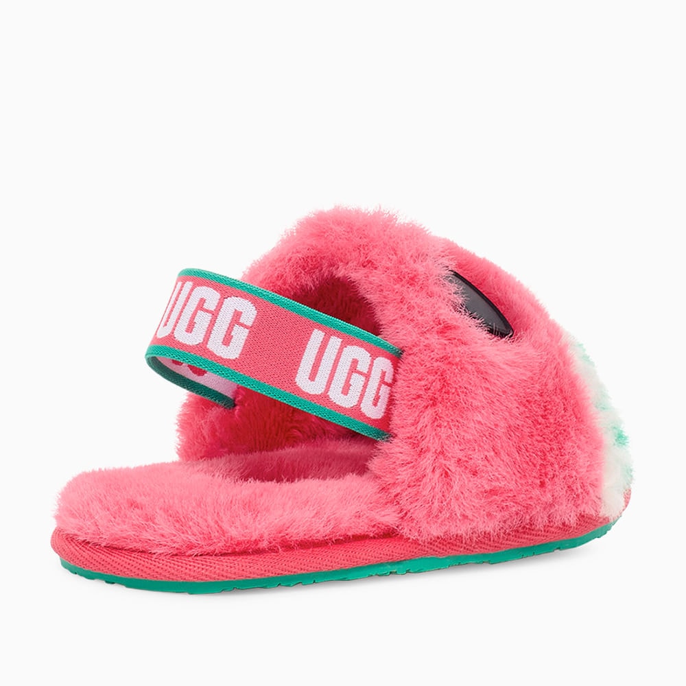 Slide UGG Infantil Fluff Yeah Watermelon Stuffie