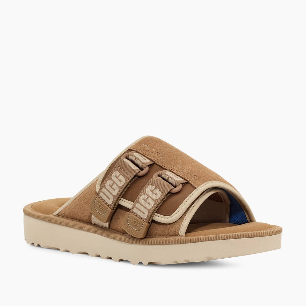Slide UGG Masculino Goldencoast Strap Bege
