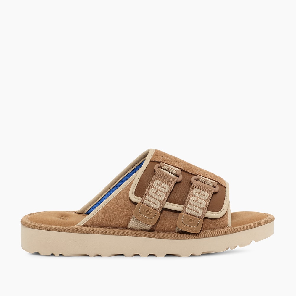 Slide UGG Masculino Goldencoast Strap Bege