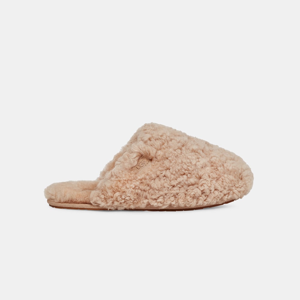 Slide UGG Maxi Curly Bege