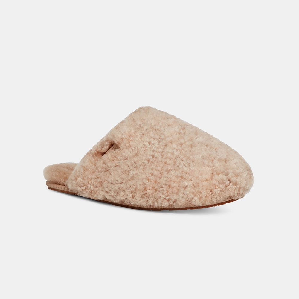 Slide UGG Maxi Curly Bege