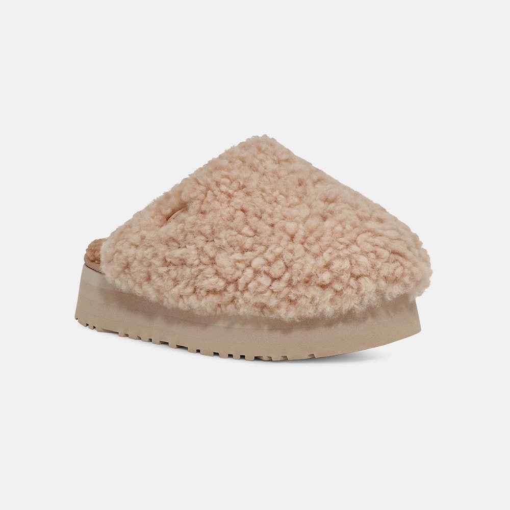 Slide UGG Maxi Curly Platform Bege