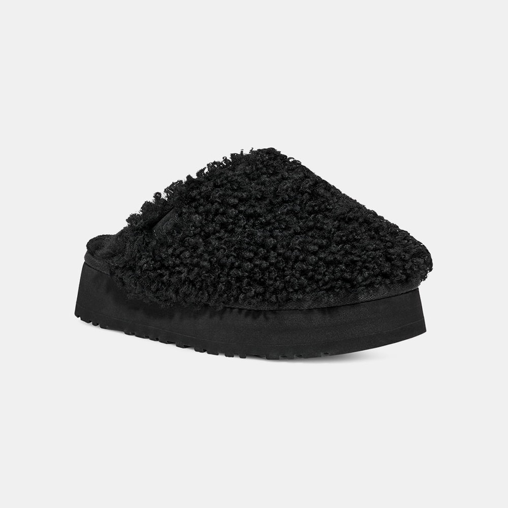 Slide UGG Maxi Curly Platform Preto
