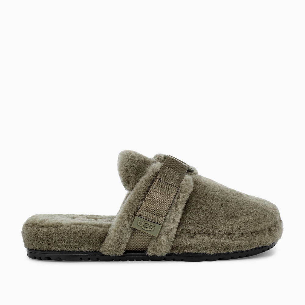 Slipper Ugg Masculino Fluff It Verde Oliva