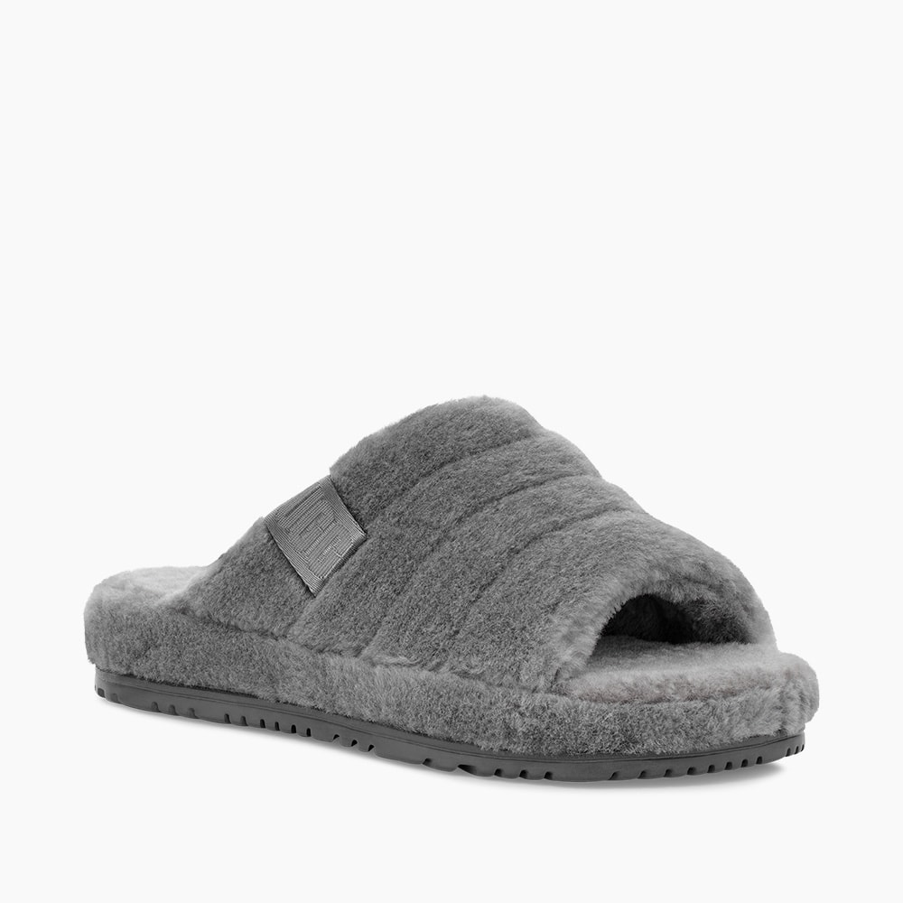 Slipper Ugg Masculino Fluff You Cinza