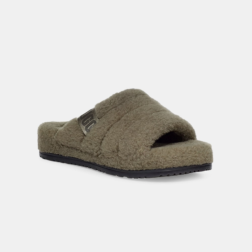 Slipper UGG Masculino Fluff You Verde
