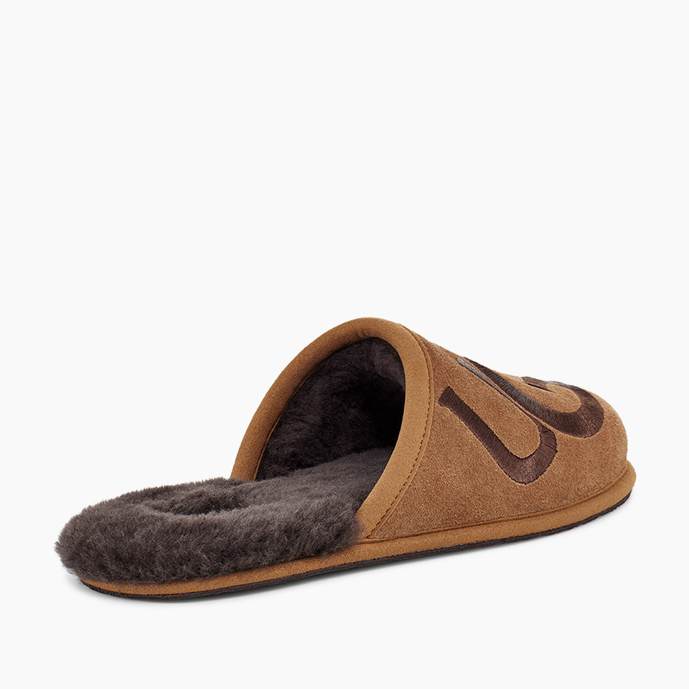 Slipper UGG Scuff Logo Marrom