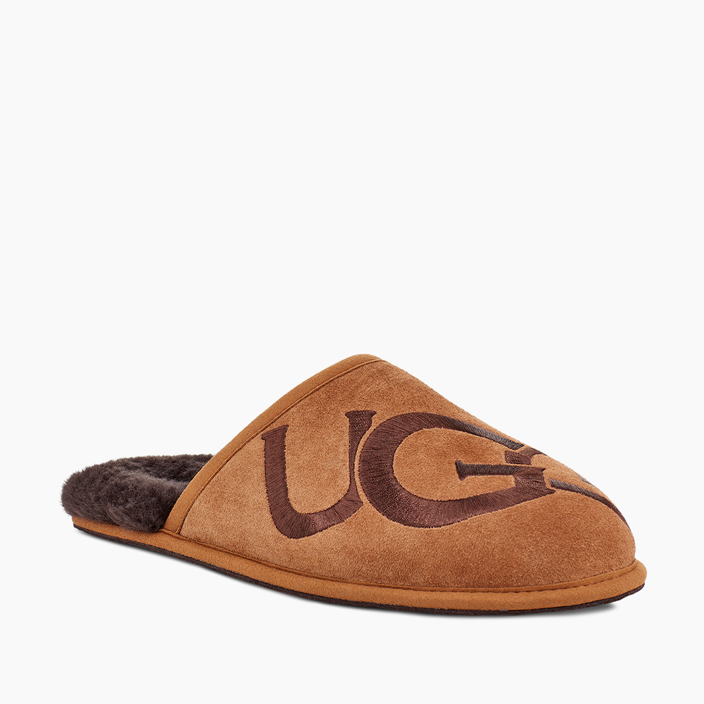 Slipper UGG Scuff Logo Marrom
