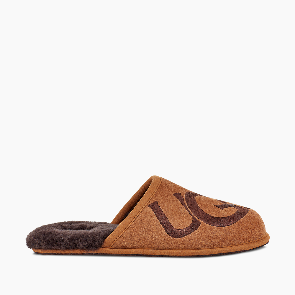 Slipper UGG Scuff Logo Marrom