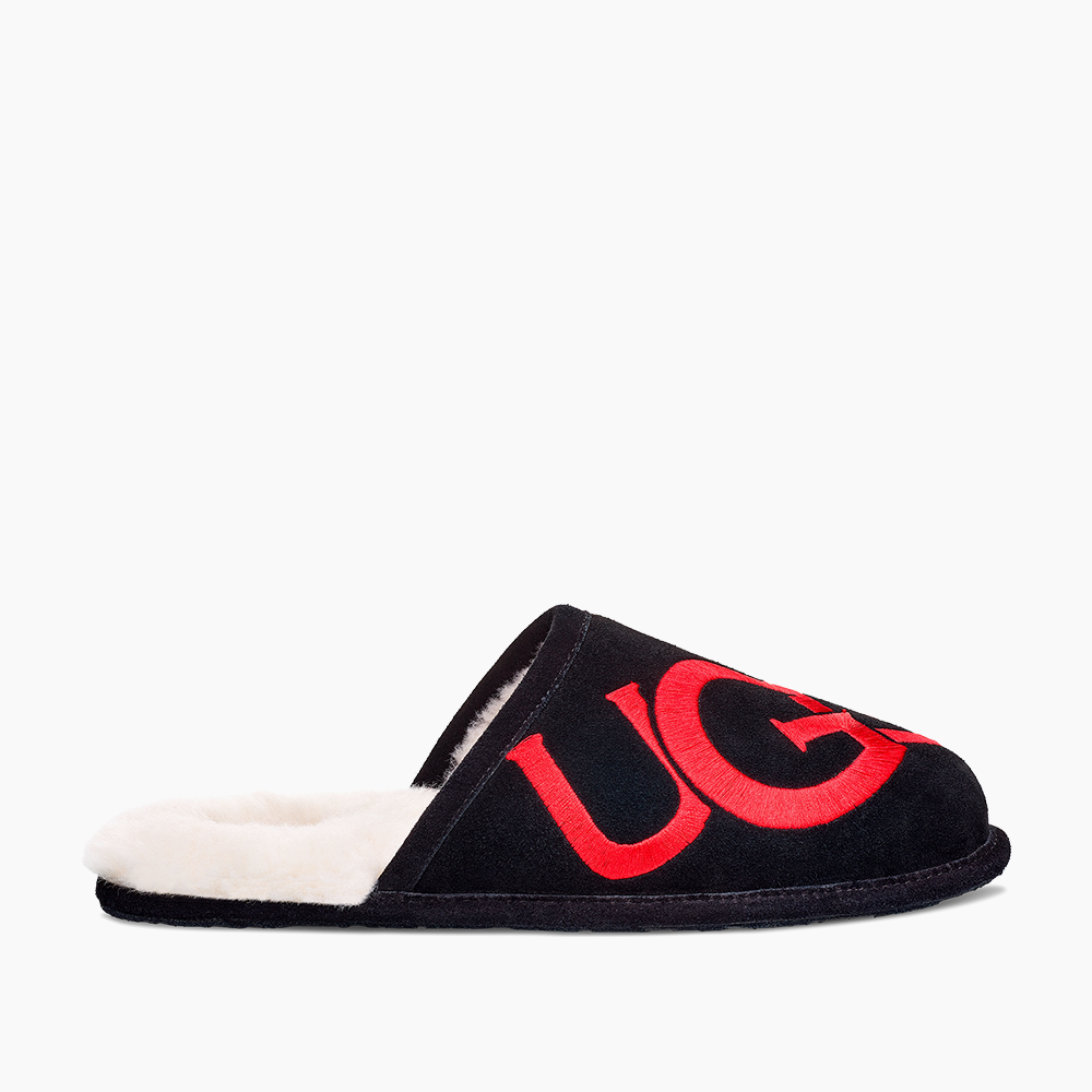 Slipper UGG Scuff Logo Preto