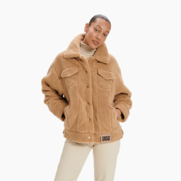 W FRANKIE SHERPA TRUCKER JACKET