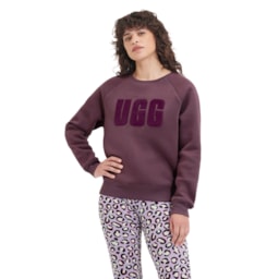 W MADELINE FUZZY LOGO CREWNECK